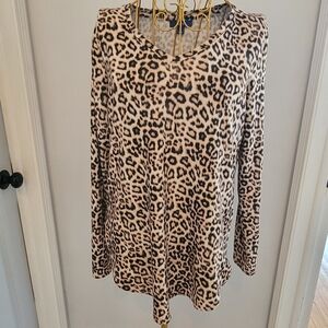 Apt. 9 Animal Print Long Sleeve Top